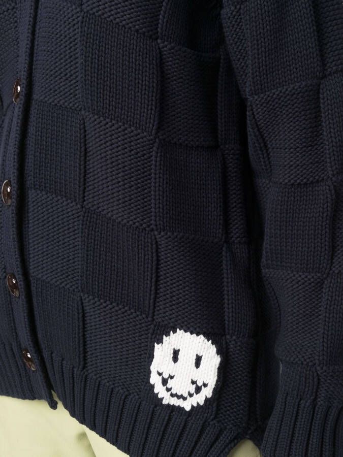 GANNI Intarsia vest Blauw