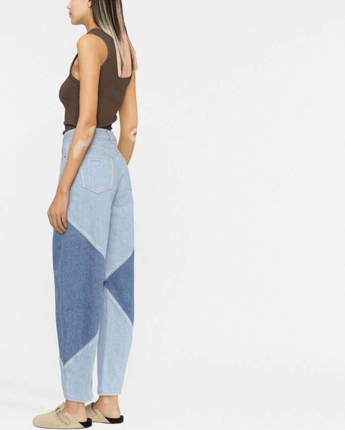 GANNI Jeans met toelopende pijpen Blauw