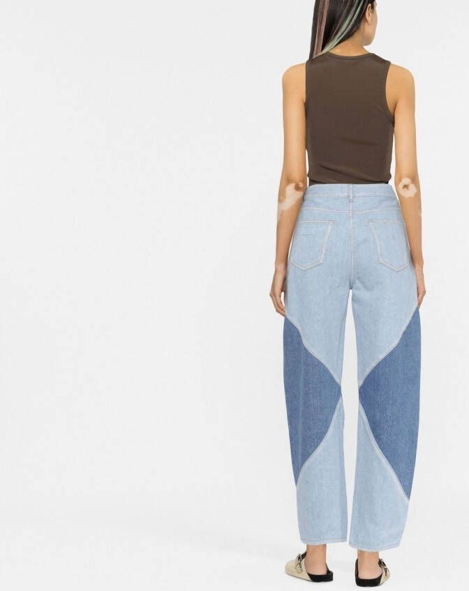 GANNI Jeans met toelopende pijpen Blauw
