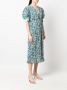 GANNI Jurk met bloemenprint Blauw - Thumbnail 3