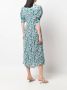 GANNI Jurk met bloemenprint Blauw - Thumbnail 4