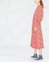 GANNI Jurk met bloemenprint Oranje - Thumbnail 4