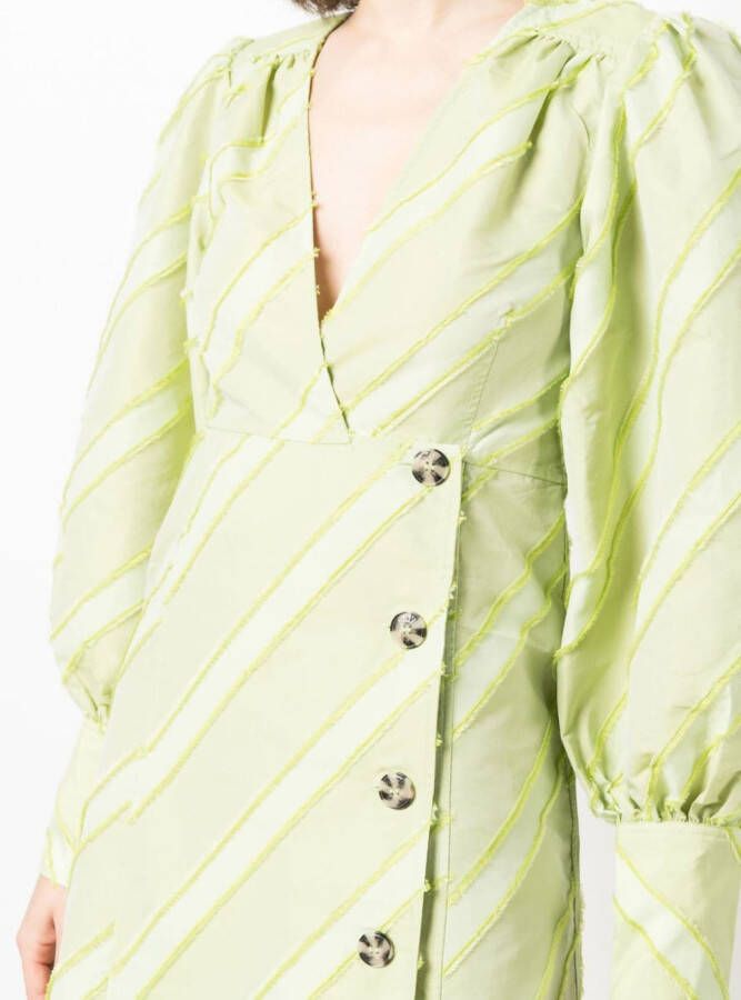 GANNI Jurk met lange mouwen Groen