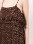 GANNI Midi-jurk met stippen Bruin - Thumbnail 5