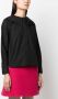 GANNI Blouse met bies Zwart - Thumbnail 3