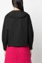 GANNI Blouse met bies Zwart - Thumbnail 4