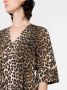 GANNI Jurk met luipaardprint Bruin - Thumbnail 5
