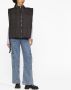 GANNI Bodywarmer met geborduurd logo Zwart - Thumbnail 2