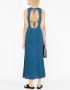 GANNI Metallic jurk Blauw - Thumbnail 2