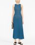 GANNI Metallic jurk Blauw - Thumbnail 3