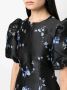 GANNI Midi-jurk met bloemen jacquard Zwart - Thumbnail 5