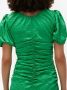 GANNI Midi-jurk met pofmouwen Groen - Thumbnail 5