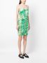 GANNI Midi-jurk met ruches Groen - Thumbnail 3