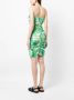 GANNI Midi-jurk met ruches Groen - Thumbnail 4