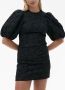 GANNI Mini-jurk met jacquard Zwart - Thumbnail 4