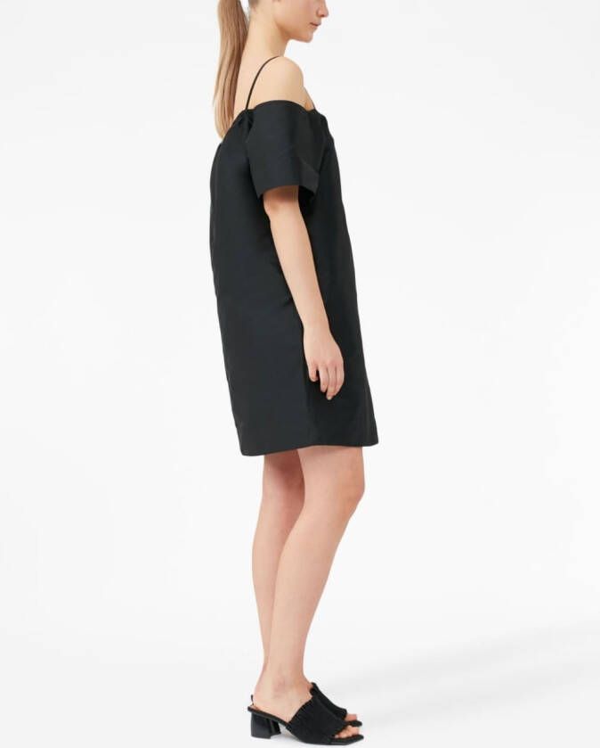 GANNI Mini-jurk met open schouders Zwart
