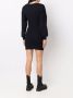 GANNI Mini-jurk met V-hals Blauw - Thumbnail 4
