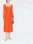 GANNI Mouwloze jurk Oranje - Thumbnail 2