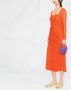 GANNI Mouwloze jurk Oranje - Thumbnail 3
