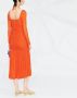 GANNI Mouwloze jurk Oranje - Thumbnail 4