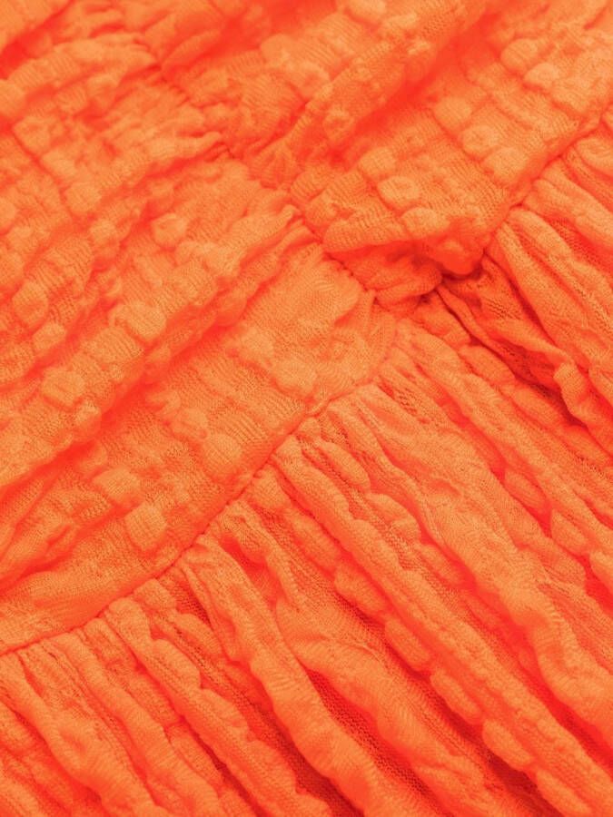 GANNI Mouwloze jurk Oranje