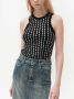 GANNI Mouwloze tanktop Zwart - Thumbnail 4