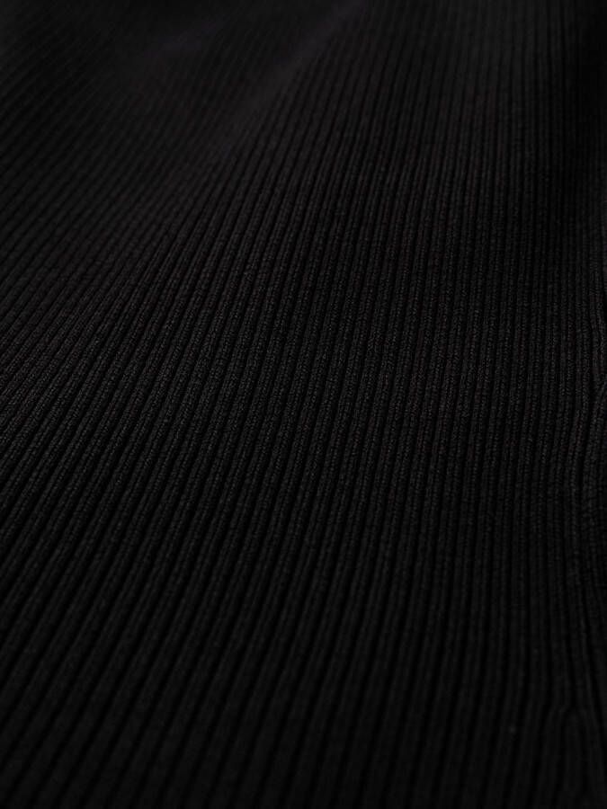 GANNI Midi-jurk met uitgesneden details Zwart