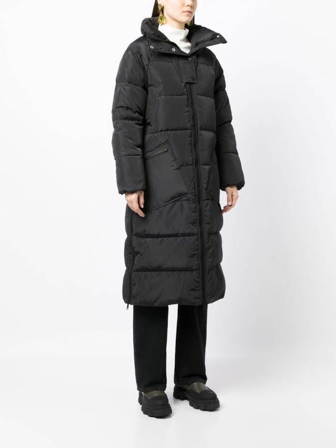GANNI Oversized donsjas Zwart