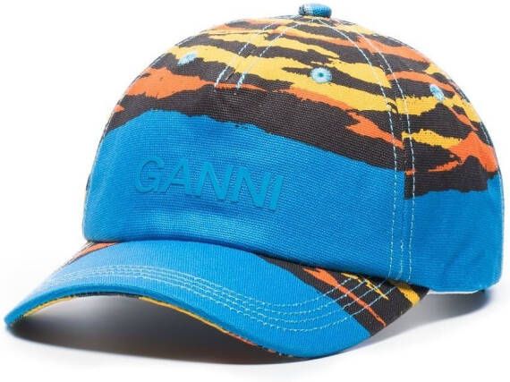 GANNI Pet met logoprint 292 PALM BEACH CLOISONNE