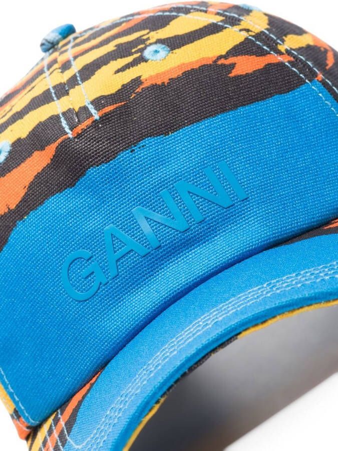 GANNI Pet met logoprint 292 PALM BEACH CLOISONNE