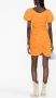 GANNI Mini-jurk met pofmouwen Oranje - Thumbnail 3