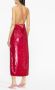 GANNI Midi-jurk verfraaid met pailletten Roze - Thumbnail 3
