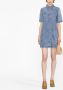 GANNI Mini-jurk met korte mouwen Blauw - Thumbnail 2
