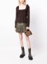 GANNI Gesmockte blouse Bruin - Thumbnail 2