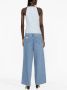 GANNI Tanktop met bloemjacquard Blauw - Thumbnail 4