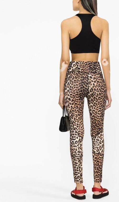 GANNI Top met logoprint Zwart