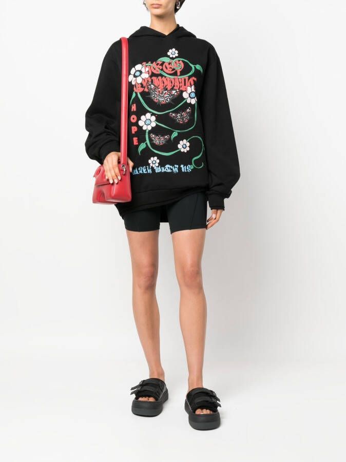Garbage Tv Hoodie met lange mouwen Zwart