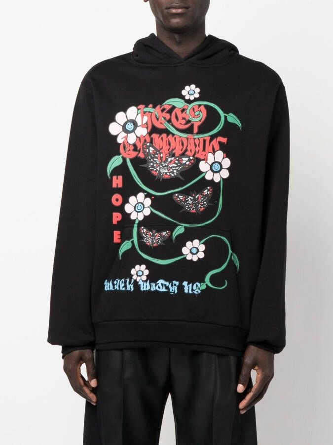 Garbage Tv Hoodie met lange mouwen Zwart