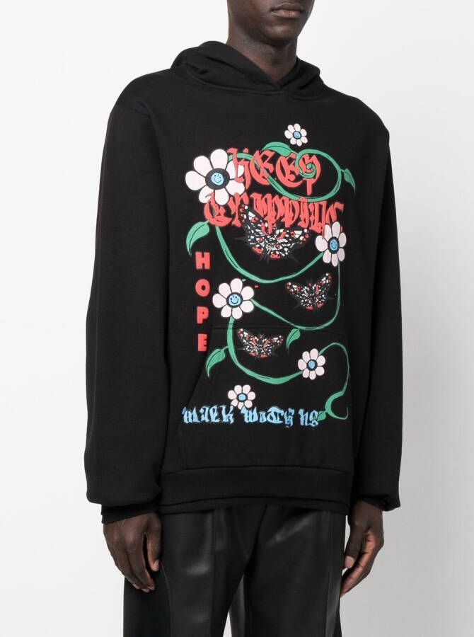 Garbage Tv Hoodie met lange mouwen Zwart