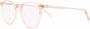 Garrett Leight Bril met rond montuur Beige - Thumbnail 2