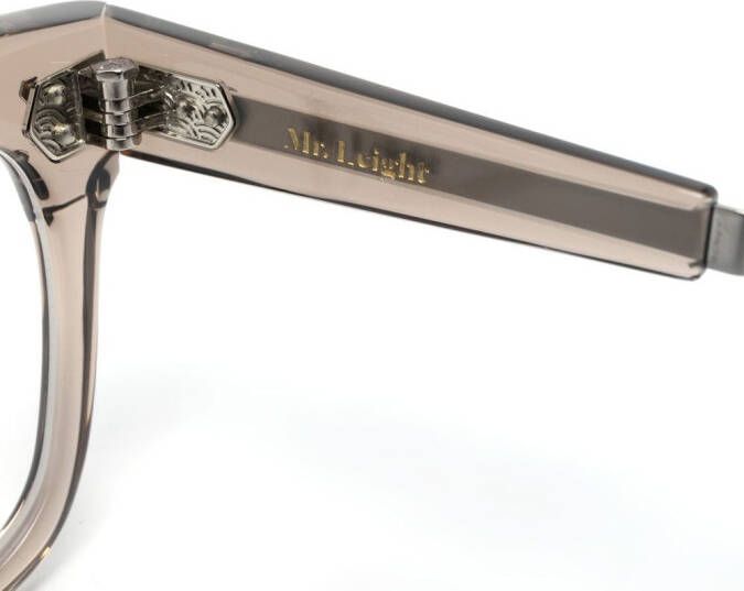 Garrett Leight Bril met semi-doorzichtig montuur Grijs