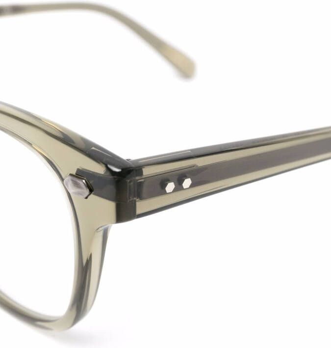Garrett Leight Bril met vierkant montuur Groen