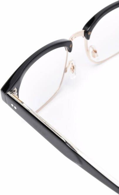 Garrett Leight Bril met vierkant montuur Zwart