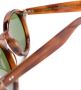 Garrett Leight Flipper zonnebril met rond montuur Bruin - Thumbnail 3