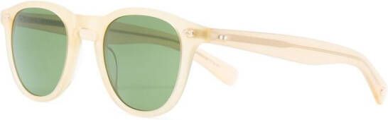 Garrett Leight Hampton zonnebril met getinte glazen Beige