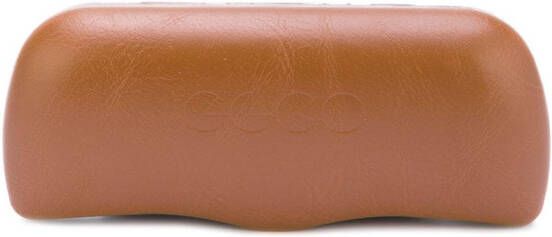 Garrett Leight ronde bril Metallic