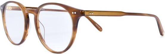 Garrett Leight ronde schildpadglazen Bruin