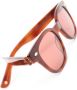 Garrett Leight Zonnebril met rond montuur Bruin - Thumbnail 3