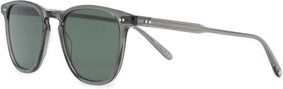 Garrett Leight Zonnebril met vierkant montuur Groen