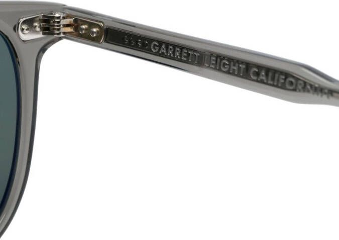 Garrett Leight Zonnebril met vierkant montuur Groen